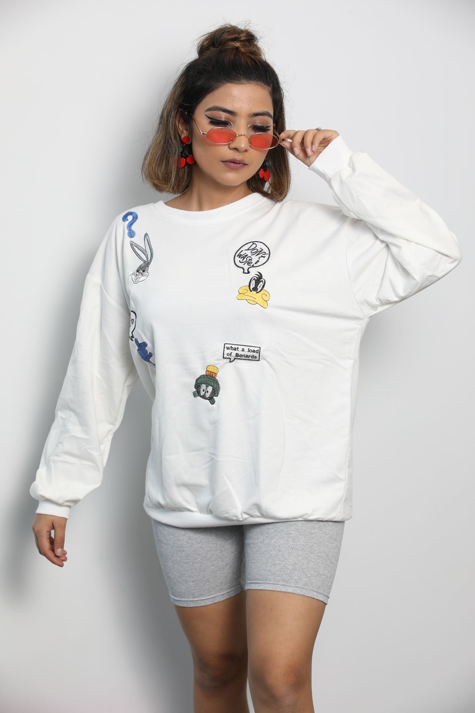 MY LOONEY TUNES WHITE JUMPER - Soch By Aorchana