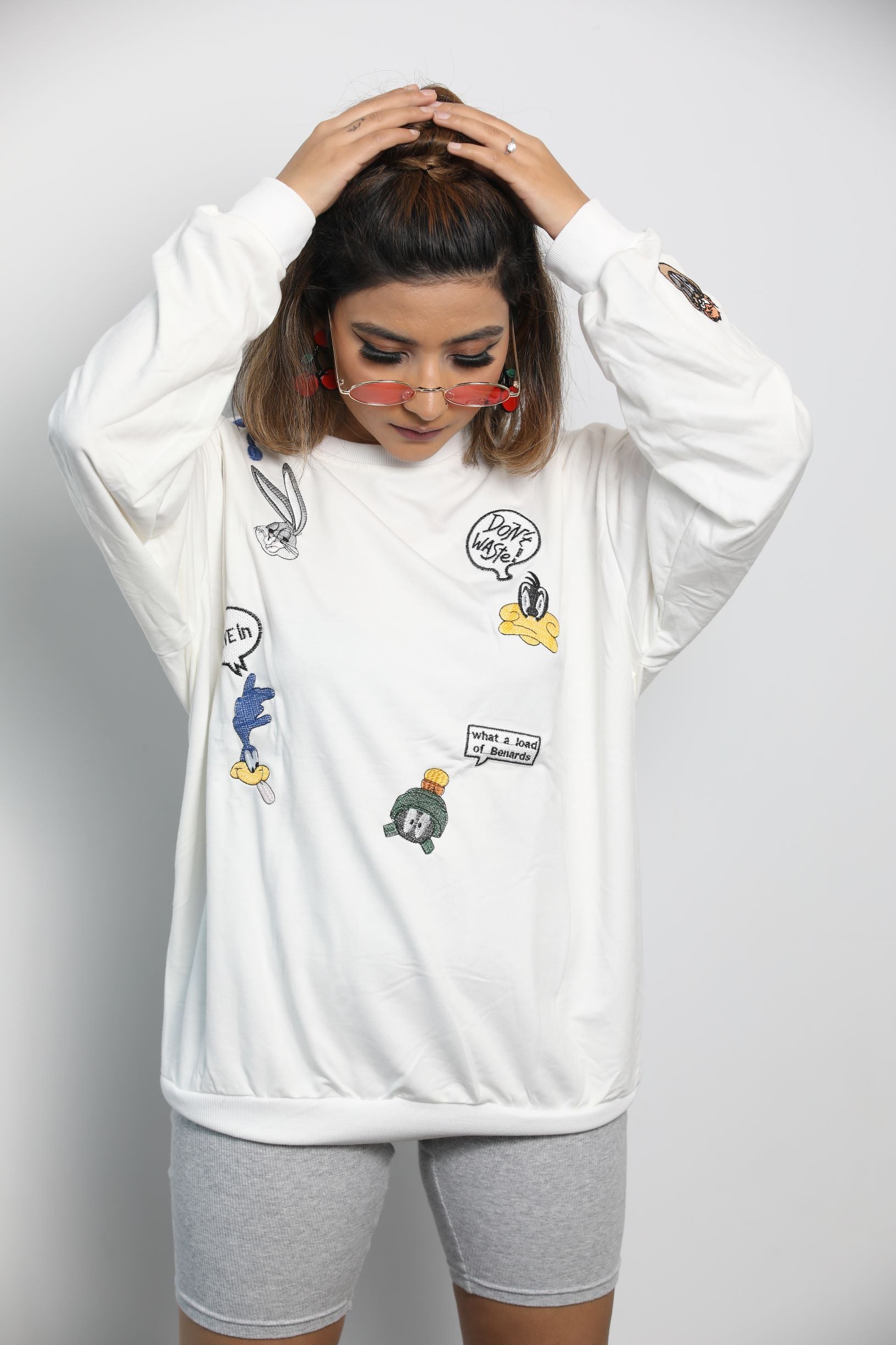MY LOONEY TUNES WHITE JUMPER - Soch By Aorchana