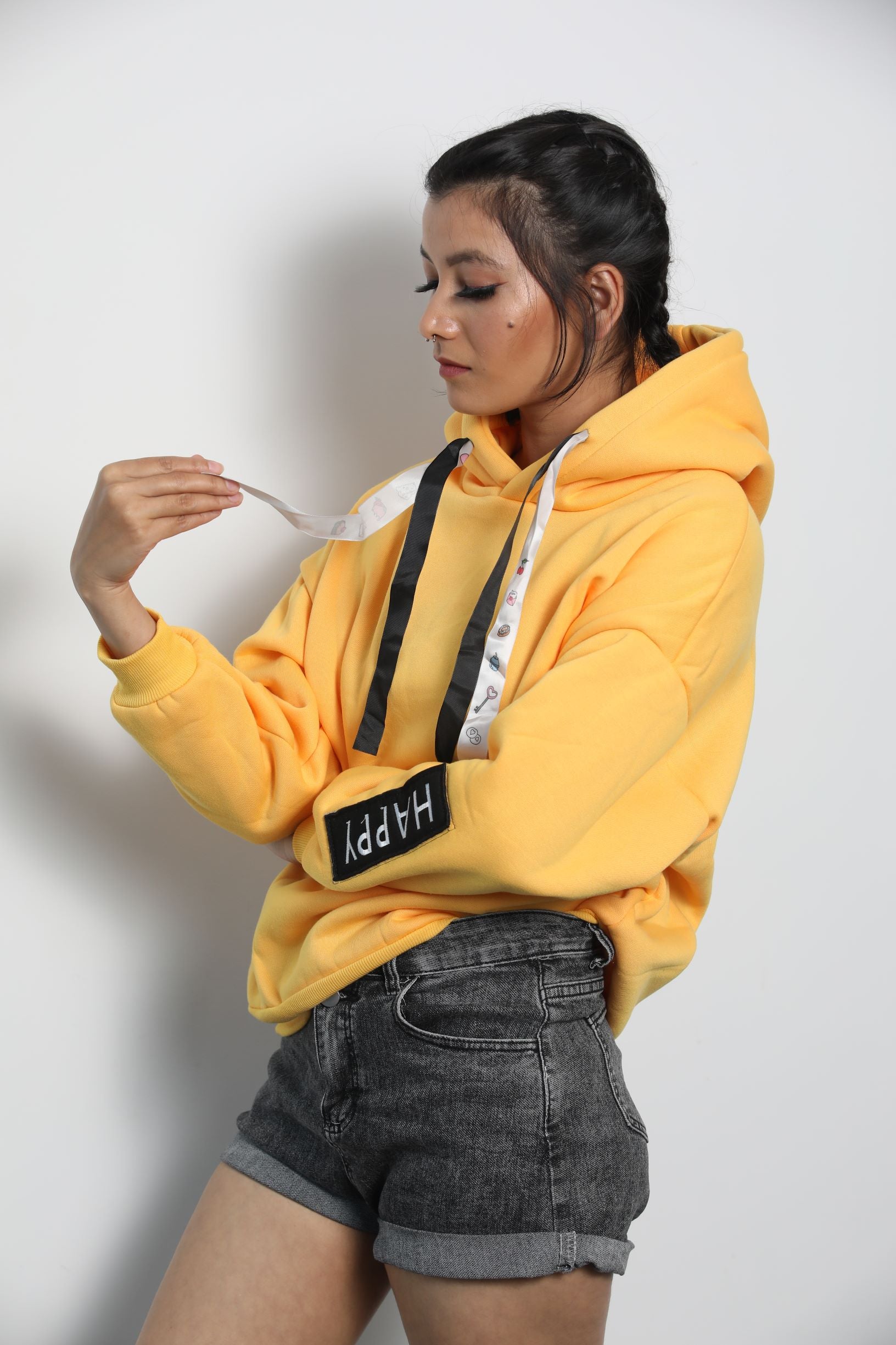 MY HAPPY YELLOW HOODIE - Soch By Aorchana