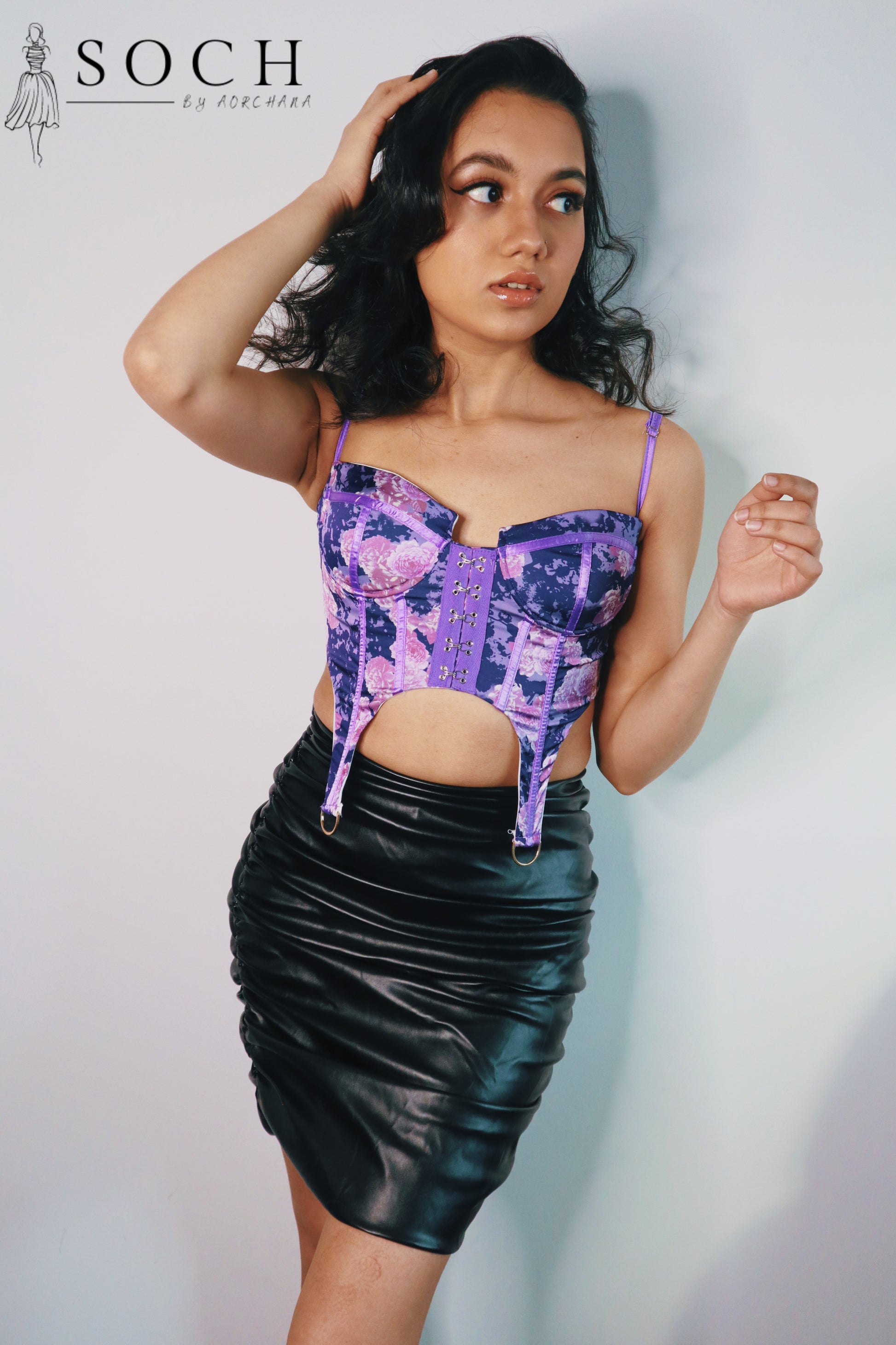 Leather Skirt - Soch By Aorchana
