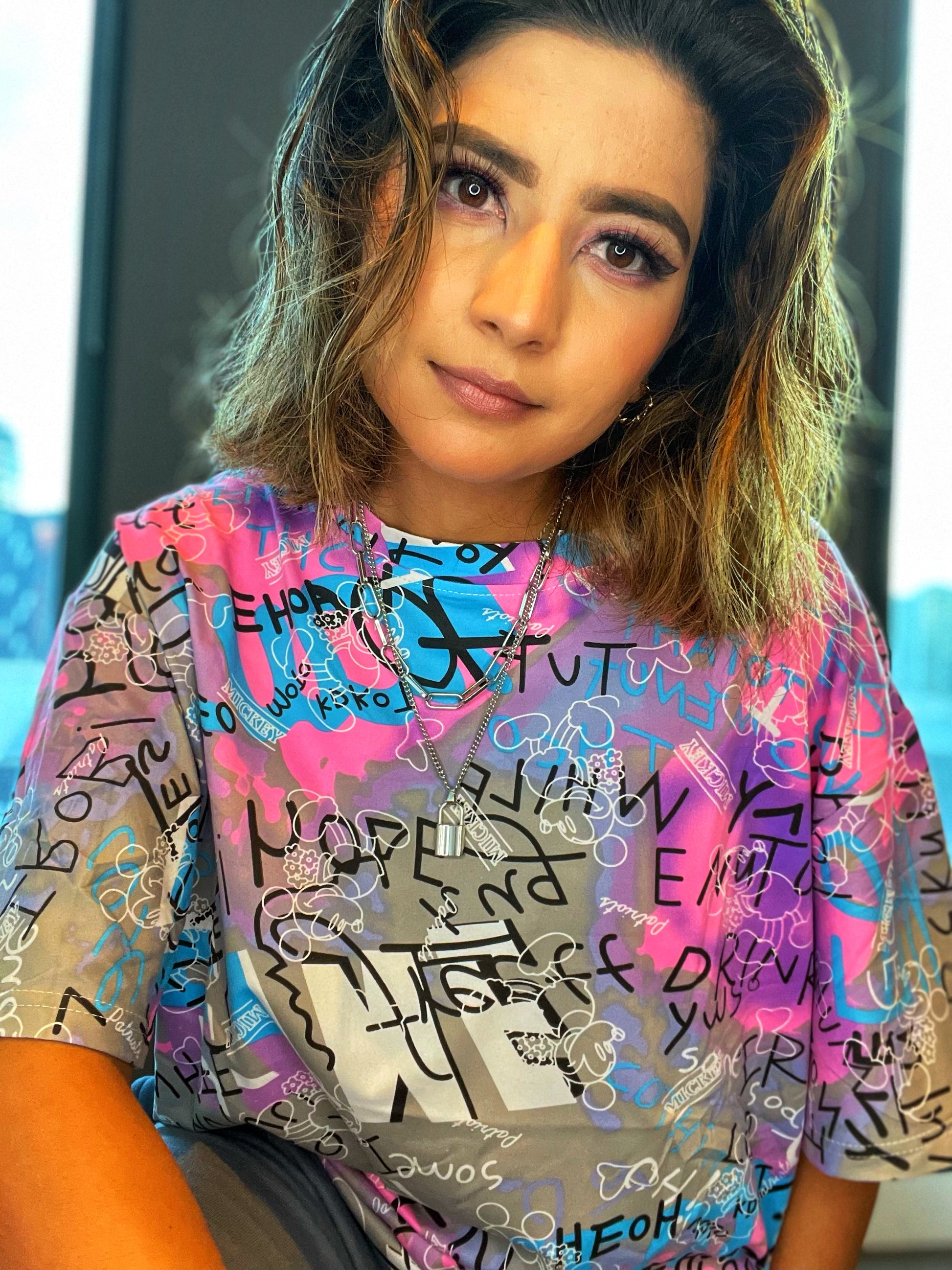 My Pink Artsy Tee - Soch By Aorchana