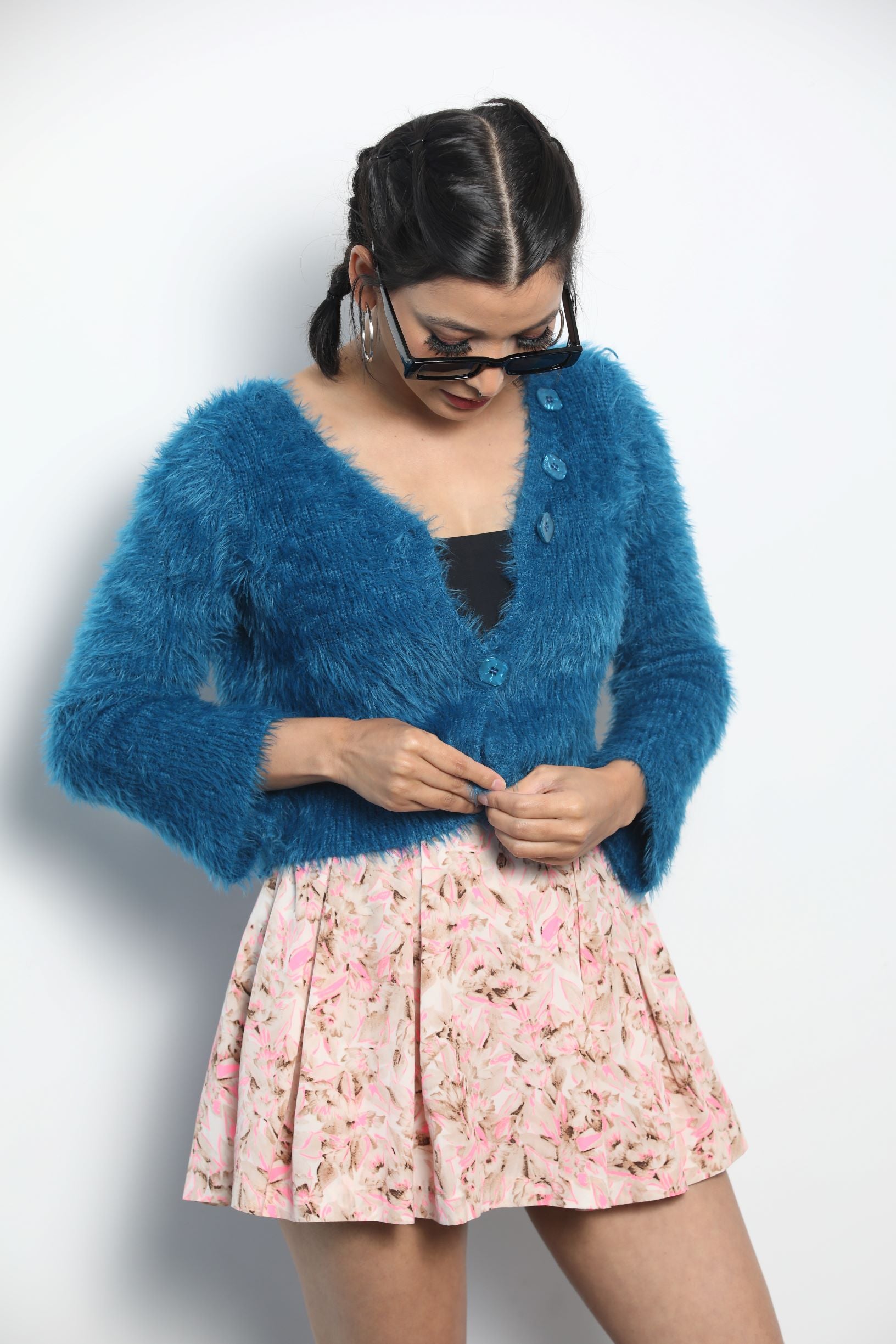 MY COZY BLUE CROP - Soch By Aorchana